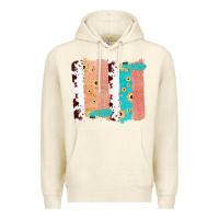 Sandshell Western Cowhide Sunflower Jute Glitter Farm Life Brush Stroke Premium Hoodie - Bettercallsaul