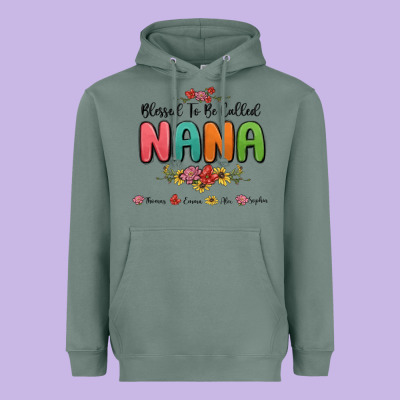 Heavyweight Hoodie blessed to be called nana