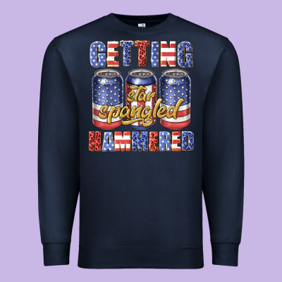 Premium Sweatshirt getting star spangled hammared