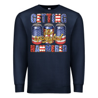 Navy getting star spangled hammared Premium Sweatshirt - texasbilliewilder