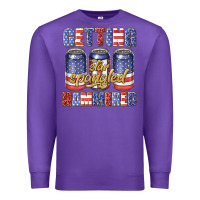 Purple getting star spangled hammared Premium Sweatshirt - texasbilliewilder