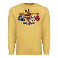 Antique Gold god shed his grace on thee Premium Sweatshirt - texasbilliewilder