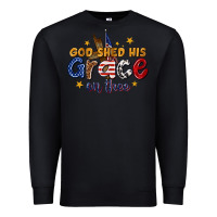Black god shed his grace on thee Premium Sweatshirt - texasbilliewilder