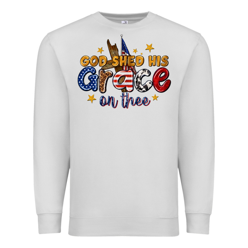 God Shed His Grace On Thee Premium Sweatshirt by texasbilliewilder | Teevron
