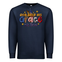 Navy god shed his grace on thee Premium Sweatshirt - texasbilliewilder