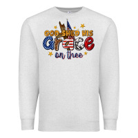 Oatmeal Heather god shed his grace on thee Premium Sweatshirt - texasbilliewilder