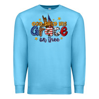 Ocean Blue god shed his grace on thee Premium Sweatshirt - texasbilliewilder