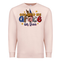 Pale Pink god shed his grace on thee Premium Sweatshirt - texasbilliewilder