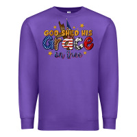 Purple god shed his grace on thee Premium Sweatshirt - texasbilliewilder