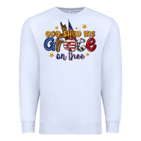 White god shed his grace on thee Premium Sweatshirt - texasbilliewilder