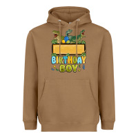 Toasted Coconut customized dinosaur birthday boy Heavyweight Hoodie - MaliasSmallBusiness