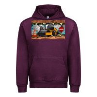 Mauve Wine steam roller sippy cup Urban Hoodie - Artiststas