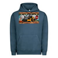Pigment Midnight Navy steam roller sippy cup Urban Hoodie - Artiststas