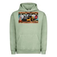 Pigment Oil Green steam roller sippy cup Urban Hoodie - Artiststas