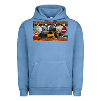 Pigment Pebble Blue steam roller sippy cup Urban Hoodie - Artiststas