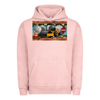 Pigment Salmon steam roller sippy cup Urban Hoodie - Artiststas