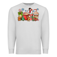 Dove Grey christmas coffee cups Premium Sweatshirt - Zillion Design Studio