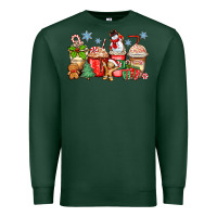 Sports Green christmas coffee cups Premium Sweatshirt - Zillion Design Studio