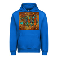 Cobalt grateful thankful blessed turkey Urban Hoodie - JahusDesignShop