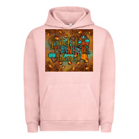 Pigment Salmon grateful thankful blessed turkey Urban Hoodie - JahusDesignShop