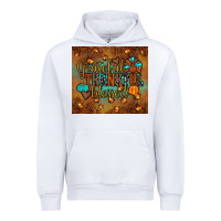 White grateful thankful blessed turkey Urban Hoodie - JahusDesignShop
