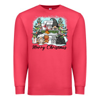 Cardinal merry christmas gnomes Premium Sweatshirt - Zillion Design Studio