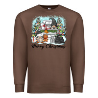 Chestnut merry christmas gnomes Premium Sweatshirt - Zillion Design Studio