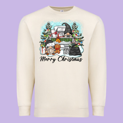 Premium Sweatshirt merry christmas gnomes