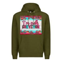 Army Green i'm a survivor Premium Hoodie - JahusDesignShop