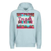Blue Mist i'm a survivor Premium Hoodie - JahusDesignShop