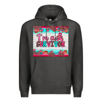 Charcoal Heather i'm a survivor Premium Hoodie - JahusDesignShop