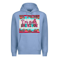 Colony Blue i'm a survivor Premium Hoodie - JahusDesignShop