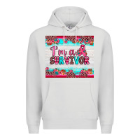 Dove Grey i'm a survivor Premium Hoodie - JahusDesignShop