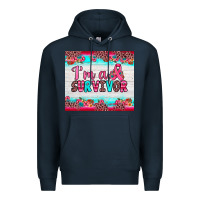 Navy i'm a survivor Premium Hoodie - JahusDesignShop