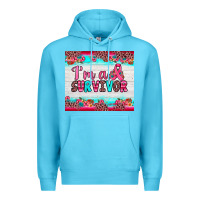 Ocean Blue i'm a survivor Premium Hoodie - JahusDesignShop