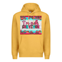 Mustard i'm a survivor Premium Hoodie - JahusDesignShop