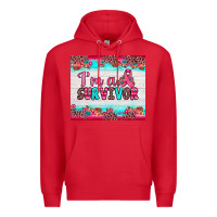 Red i'm a survivor Premium Hoodie - JahusDesignShop