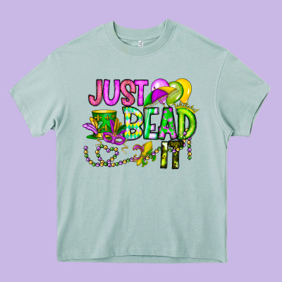 Just Bead It Heavy Core Tee Designed By Cowhidedigitalart