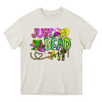 Cream Just Bead it Heavy Core Tee - CowhideDigitalArt