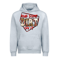 Heather Grey rub some dirt on it baseball Urban Hoodie - Jasminsmagicworld