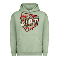 Pigment Oil Green rub some dirt on it baseball Urban Hoodie - Jasminsmagicworld