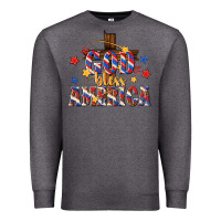 Charcoal Heather god bless america Premium Sweatshirt - texasbilliewilder