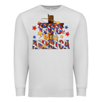 Dove Grey god bless america Premium Sweatshirt - texasbilliewilder
