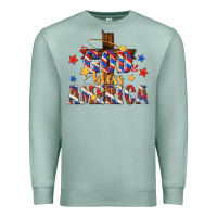 Seafoam god bless america Premium Sweatshirt - texasbilliewilder