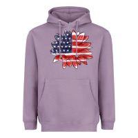 Lavender american flag sunflower Heavyweight Hoodie - MaliasSmallBusiness