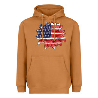 Meerkat american flag sunflower Heavyweight Hoodie - MaliasSmallBusiness