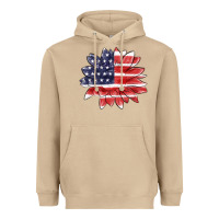 Mushroom american flag sunflower Heavyweight Hoodie - MaliasSmallBusiness
