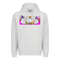 Dove Grey cutes ghosts libbey glass Premium Hoodie - BundleAndBundleShop