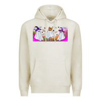 Oatmeal Heather cutes ghosts libbey glass Premium Hoodie - BundleAndBundleShop