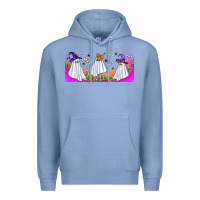 Colony Blue cutes ghosts libbey glass Premium Hoodie - BundleAndBundleShop